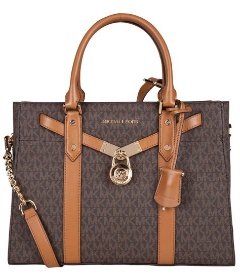 michael kors tan hamilton satchel|Michael Kors nouveau Hamilton large.